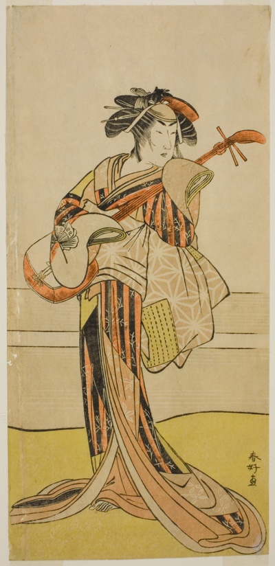 The Actor Yamashita Mangiku I as Osan in the Play Kitekaeru Nishiki no Wakayaka, Performed at the Nakamura Theater in the Eleventh Month, 1780