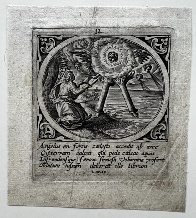 The Angel with the Opened Book, from Icones Revelationum... (The Revelations of St John)
