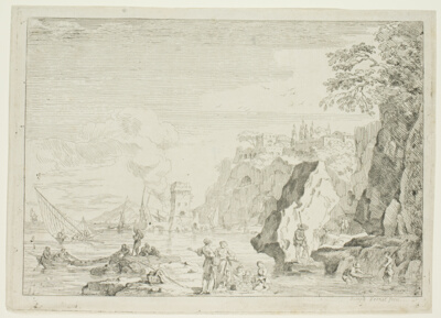 The Beach with the Large Tower