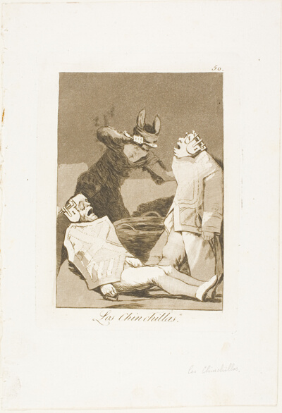 The Chinchillas, plate 50 from Los Caprichos