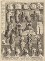 The Five Orders of Perriwigs as They Were Worn at the Late Coronation, Measured Architectonically