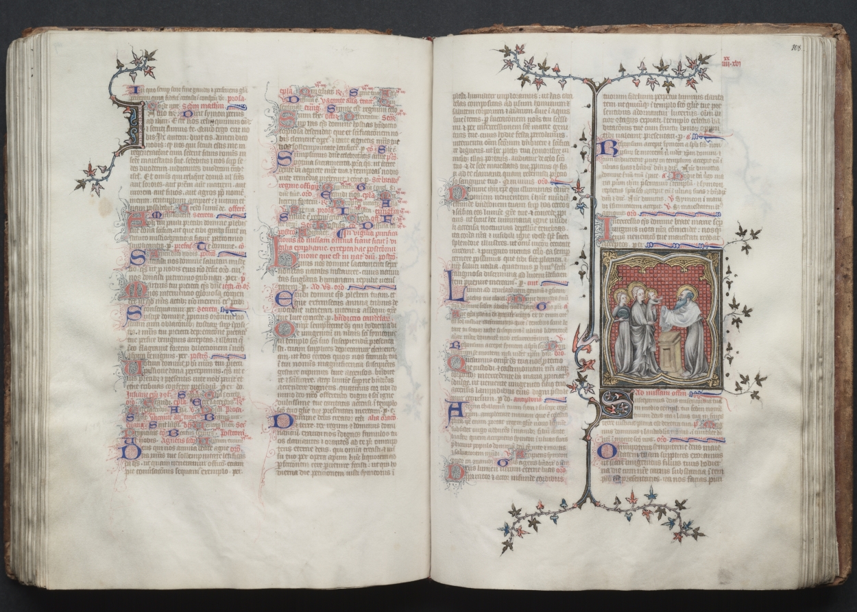 The Gotha Missal:  Fol. 107v, Text