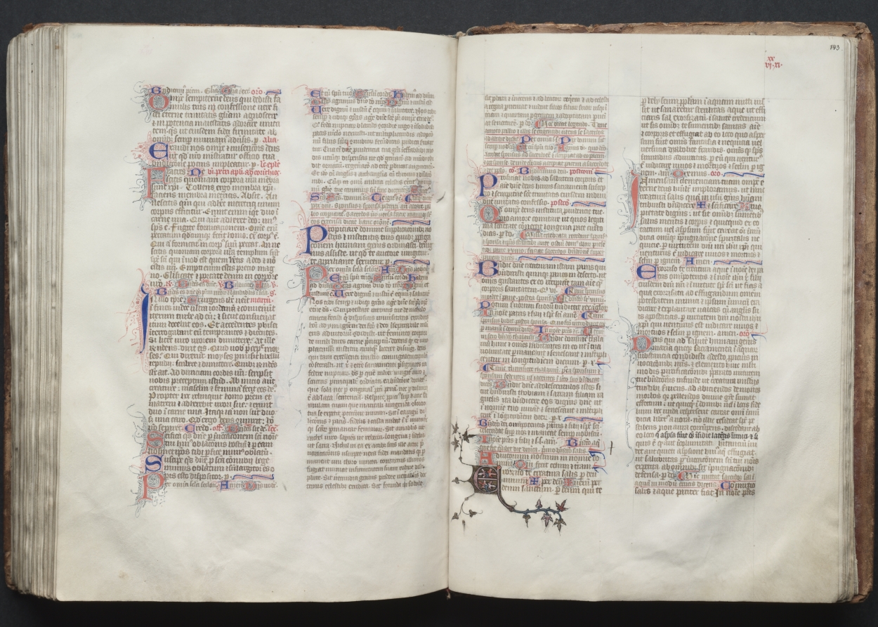 The Gotha Missal:  Fol. 143r, Text