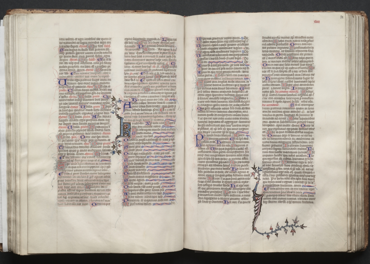 The Gotha Missal:  Fol. 54r, Text