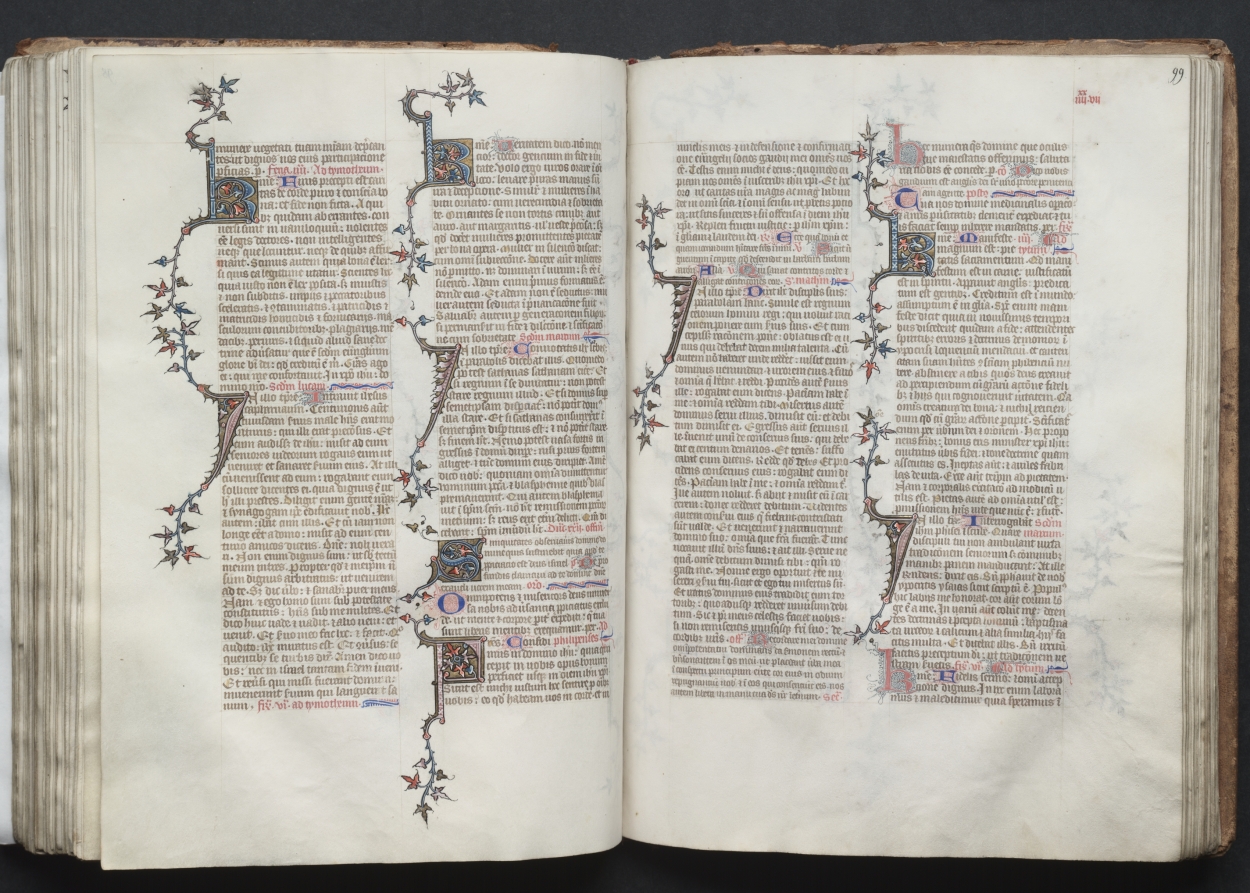The Gotha Missal:  Fol. 99r, Text