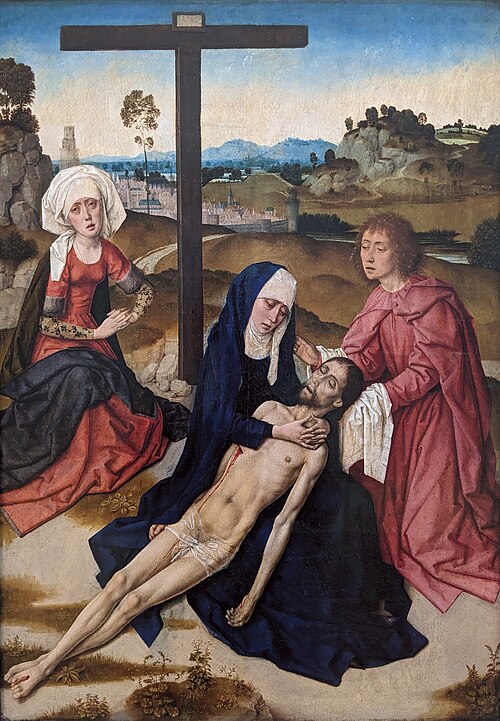 The Lamentation over the dead Christ
