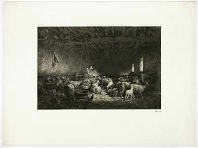 The Large Sheepcot (horizontal plate)