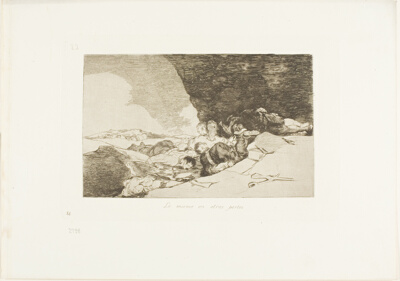 The Same Elsewhere, plate 23 from The Disasters of War