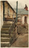 The Steps of a House at Mousehole, Cornwall