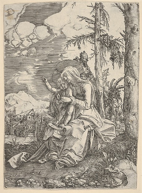 The Virgin with the Blessing Child in a Landscape