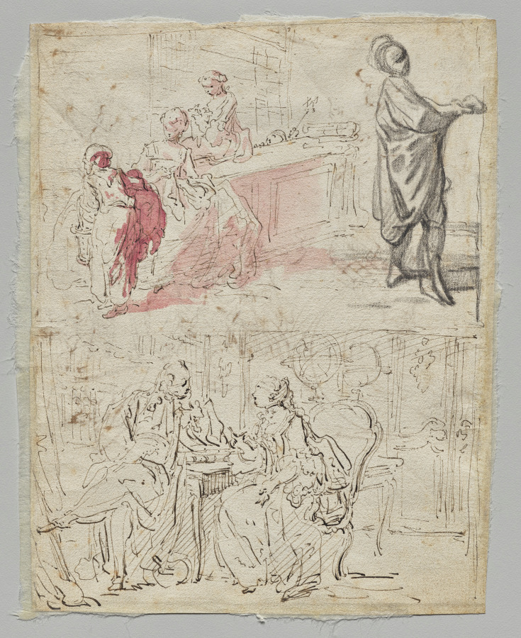 Theatre Scene (recto)