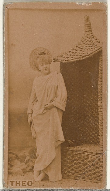 Theo, from the Actors and Actresses series (N145-8) issued by Duke Sons & Co. to promote Duke Cigarettes