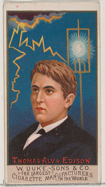 Thomas Alva Edison, from the series Great Americans (N76) for Duke brand cigarettes
