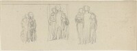 Three Groups of Figures (Parents and Children?)