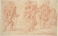 Three Pairs of Beggars with Babies