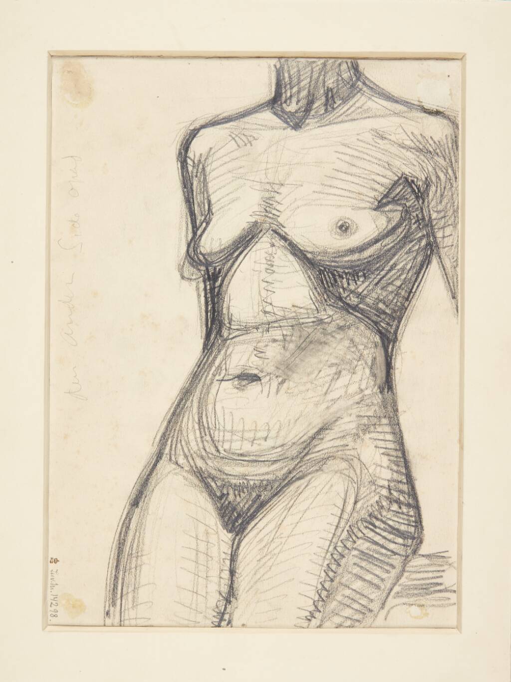 Torso af kvindelige model