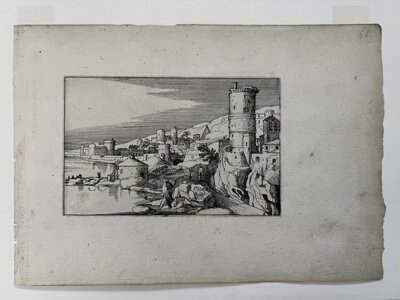 Town on a River, from Variae Antiquitates Romanae (Roman Ruins)