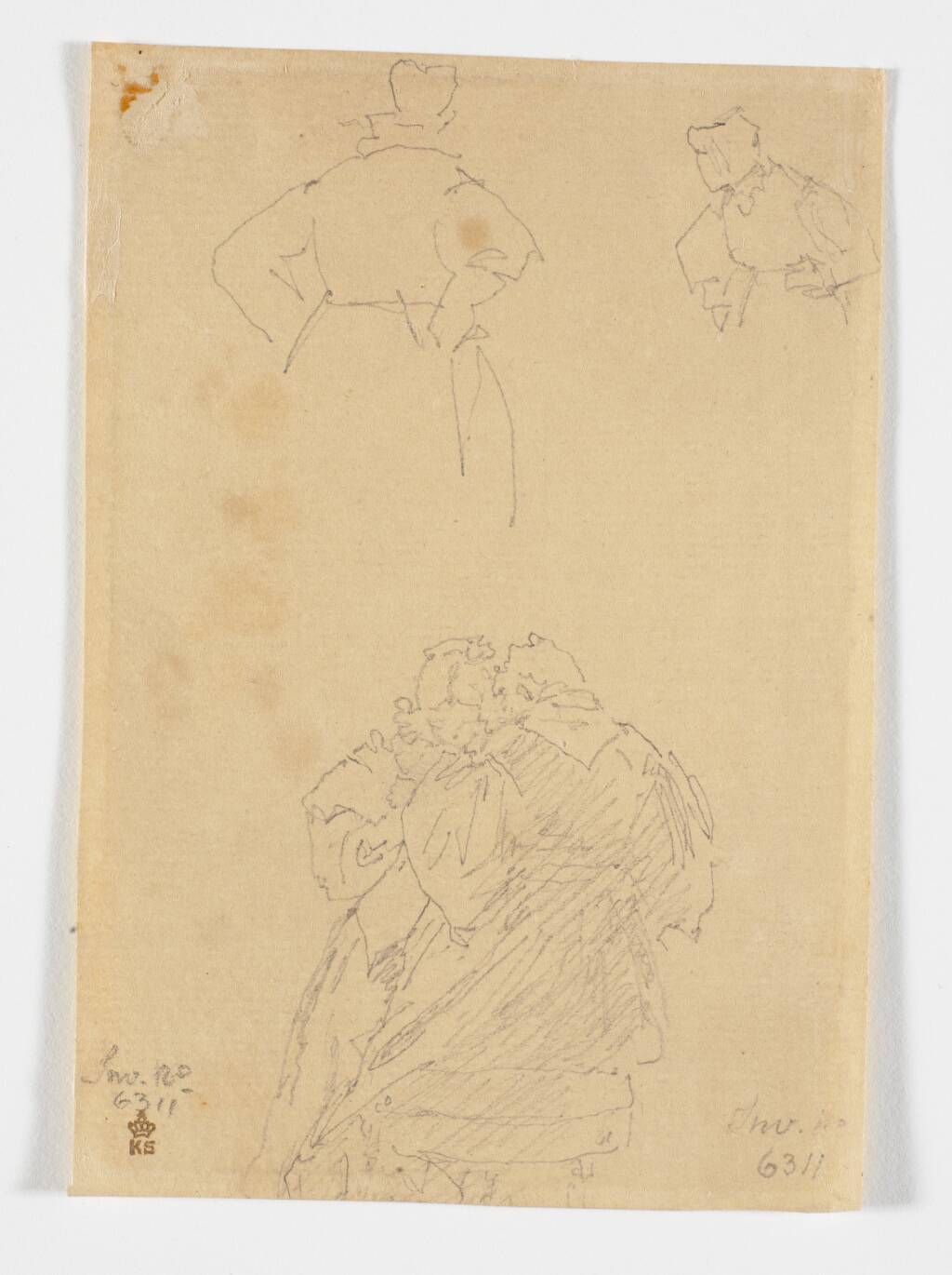 Tre figurstudier