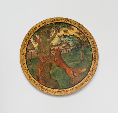 Trencher with a Scene from Aesop's Fables