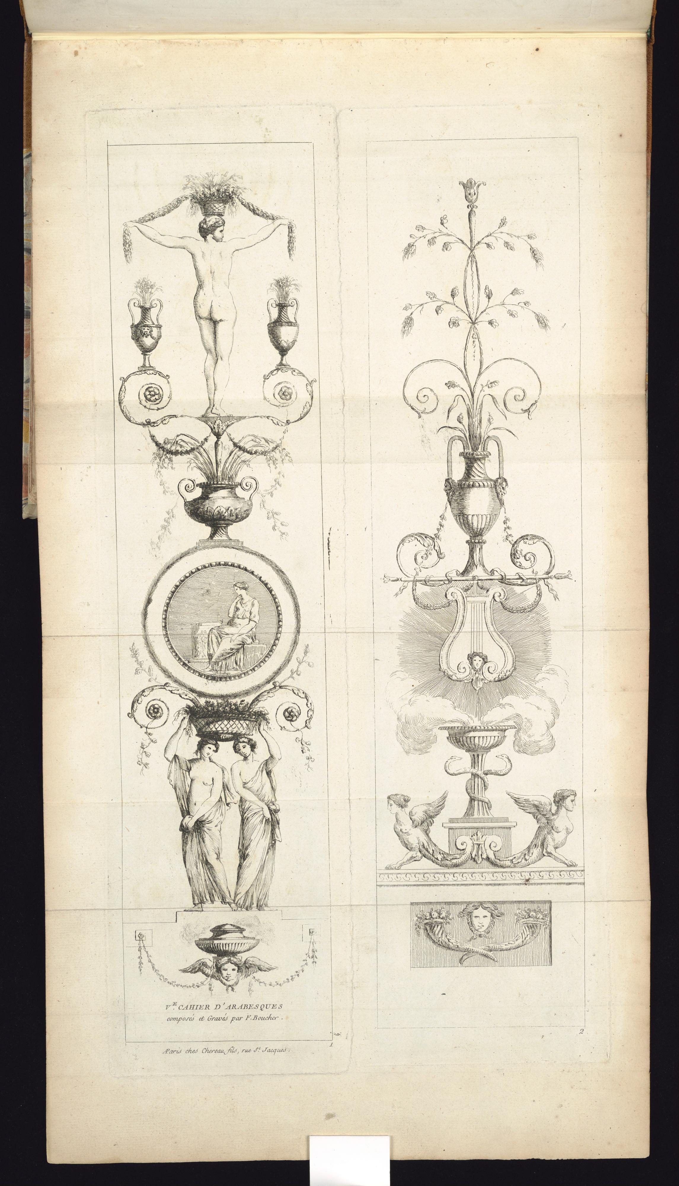 Two Arabesque Panel Designs