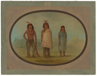 Two Chippewyan Warriors and a Woman