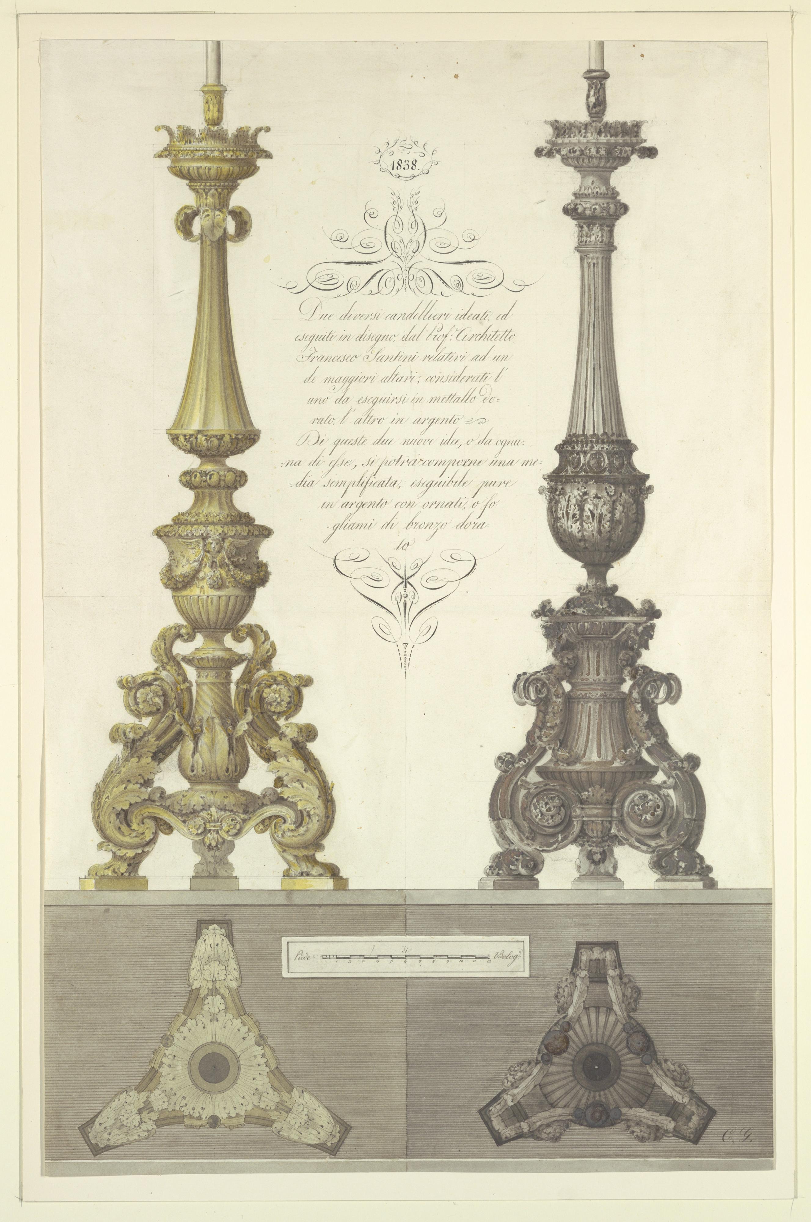 Two Designs for Candelabra