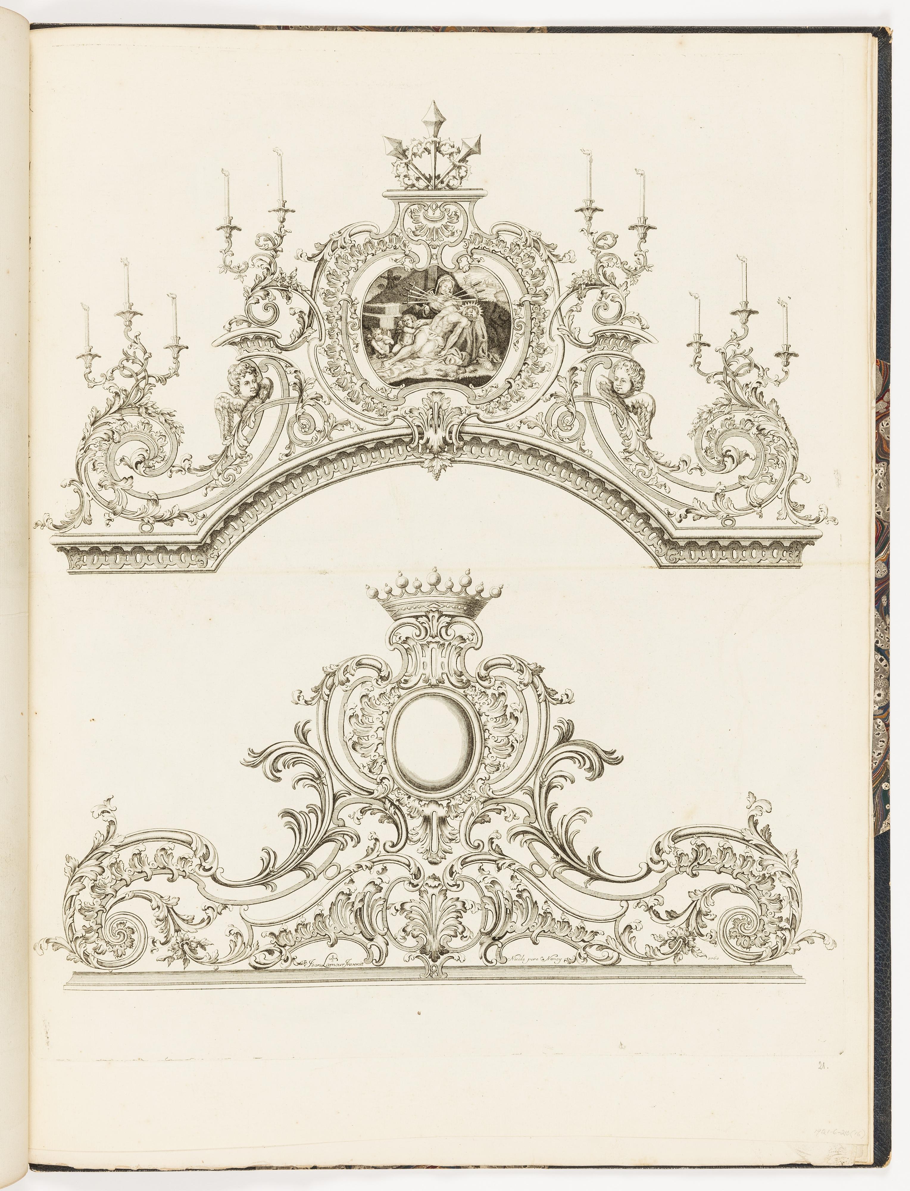 Two Designs for Ecclesiastical Ironwork