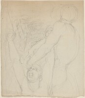 Two Fighting Figures