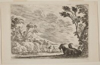 Two Goats Lying Down