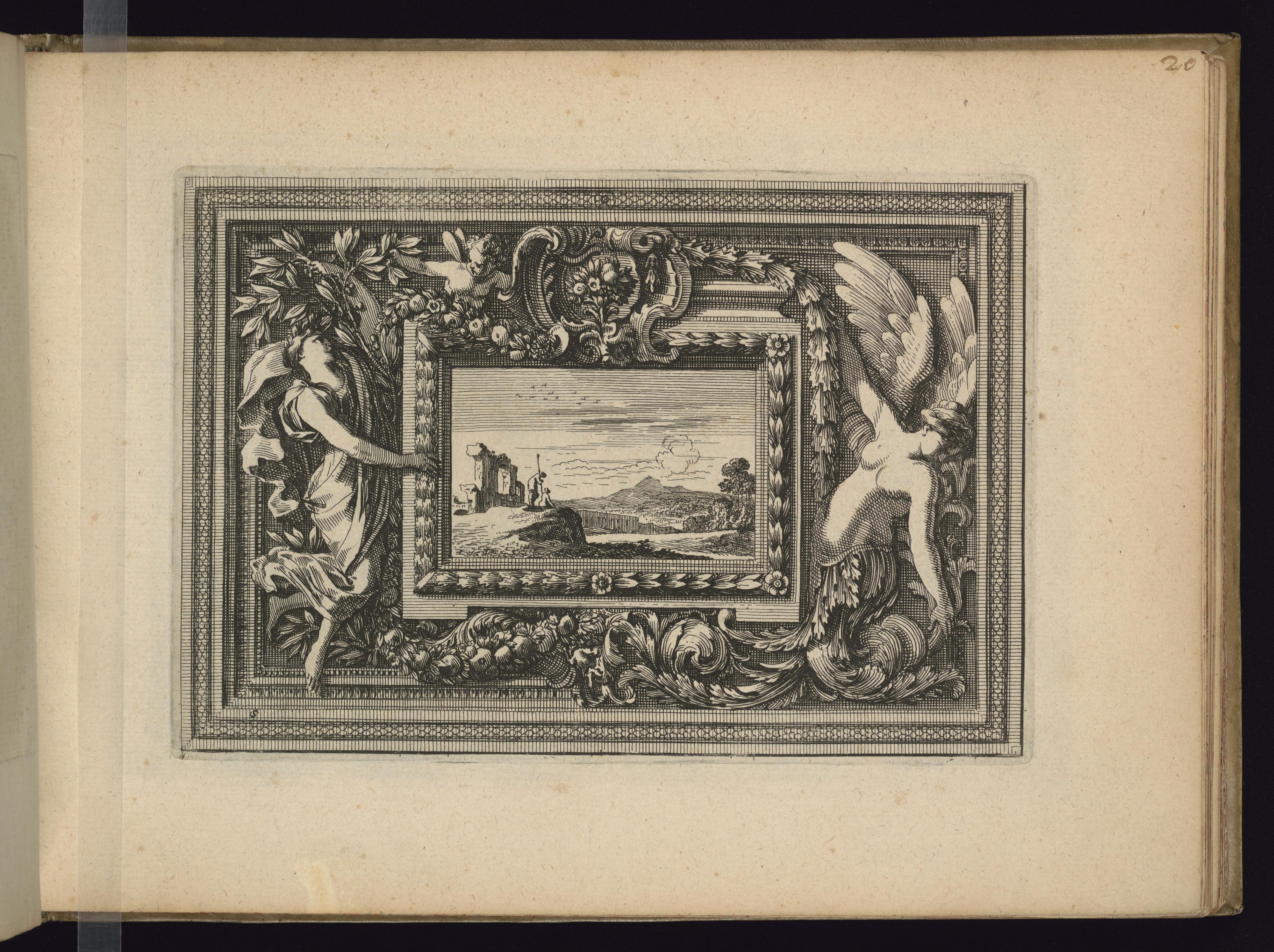 Two Half Panel Designs with a Landscape