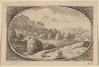 Two Men Carrying Staffs
