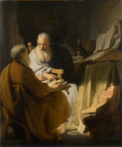 Two Old Men Disputing