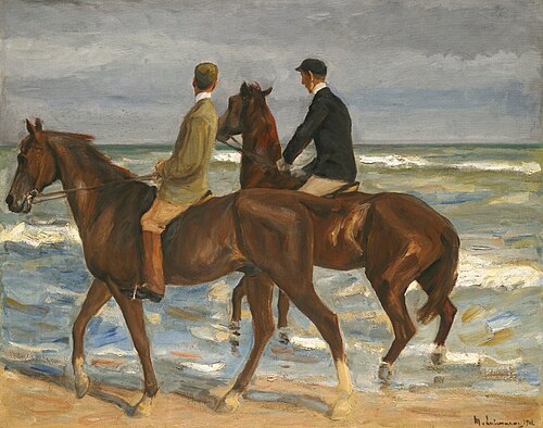 Two Riders on the Beach