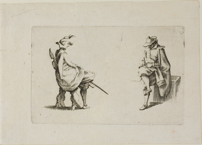 Two Seated Men, from The Caprices