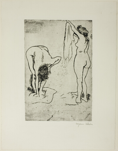 Two Women Drying Themselves