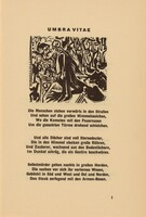 Umbra Vitae (headpiece, page 1) from Georg Heym: Umbra Vitae (Georg Heym: The Shadow of Life)