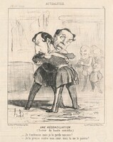 Un réconciliation, scène de haute comédie ...