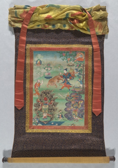 Upasaka Dharmatala, Lay Devotee to the Sixteen Arhats (Elders), from a Seven-Part Set