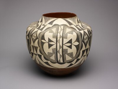 Vessel with Black-and-White Motifs