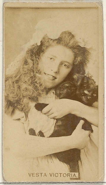 Vesta Victoria, from the Actors and Actresses series (N45, Type 8) for Virginia Brights Cigarettes