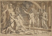 Virtues Crowning the Bust of Canova
