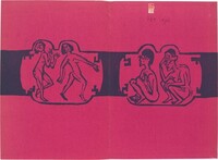 Vorsatz (back endpapers) from Georg Heym: Umbra Vitae (Georg Heym: The Shadow of Life)