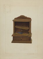 Walnut Spool Cabinet