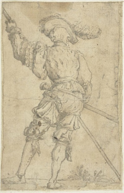 Warrior Seen From the Back