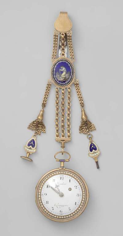 Watch with a Chatelaine