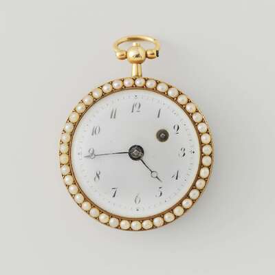 Watch with a White Enamel Dial
