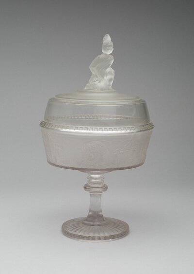 Westward Ho!/Pioneer Covered Compote on Pedestal