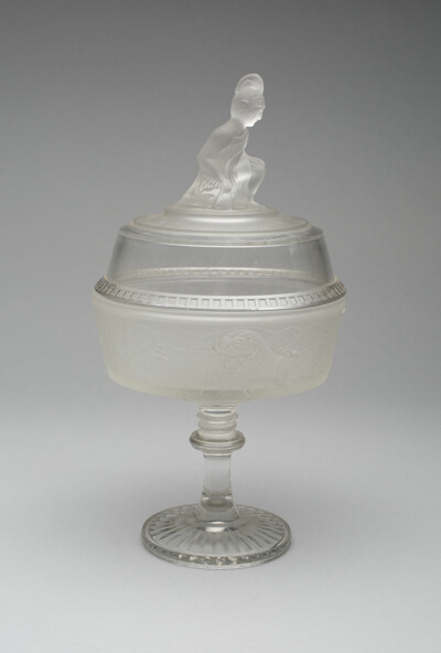 Westward Ho!/Pioneer Covered Compote on Pedestal