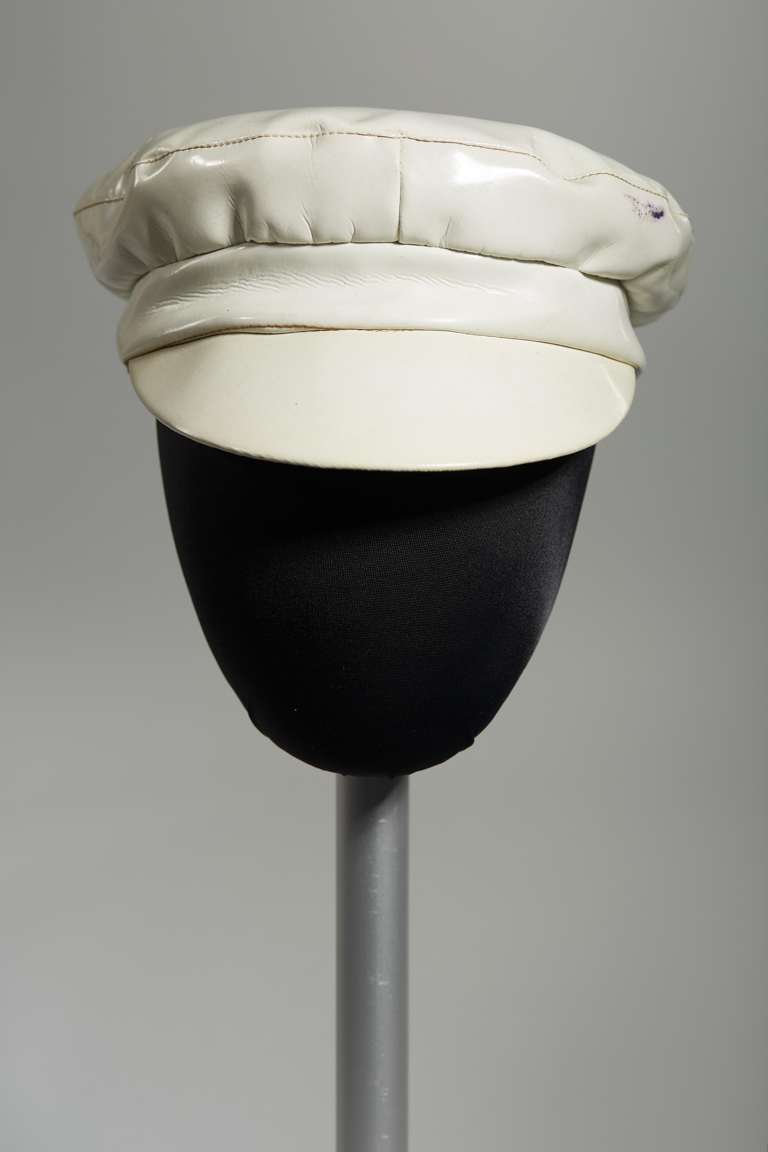 White plastic cap