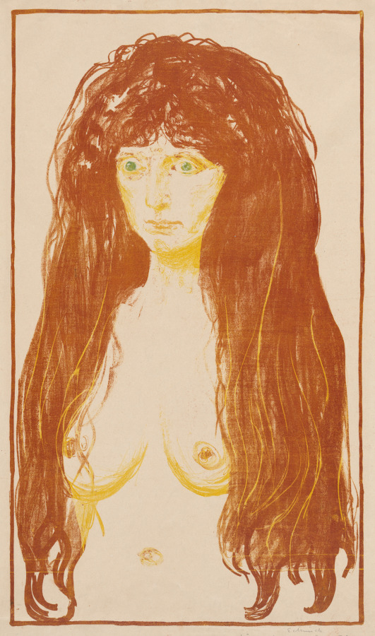 Woman with Red Hair and Green Eyes (The Sin)